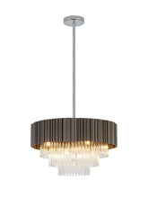 Kyabram Fixed Pendant, 4/9/11 Light G9- Oxidised Coffee/ Grey Finishes