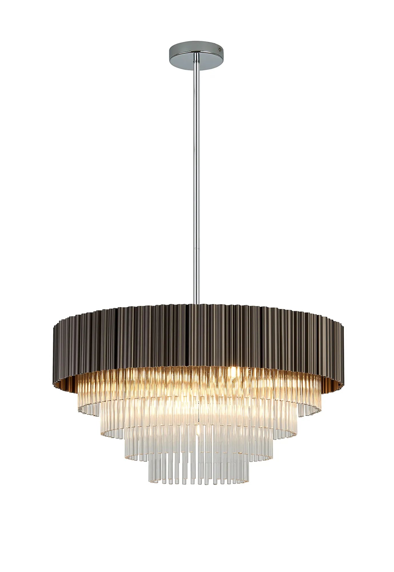 Kyabram Fixed Pendant, 4/9/11 Light G9- Oxidised Coffee/ Grey Finishes