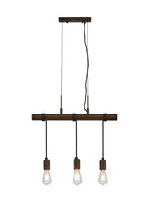 Kyoto 3/4/6/10Lt  Linear Pendant (FRAME ONLY)- Painted Matt Bronze/ Pewter Finishes