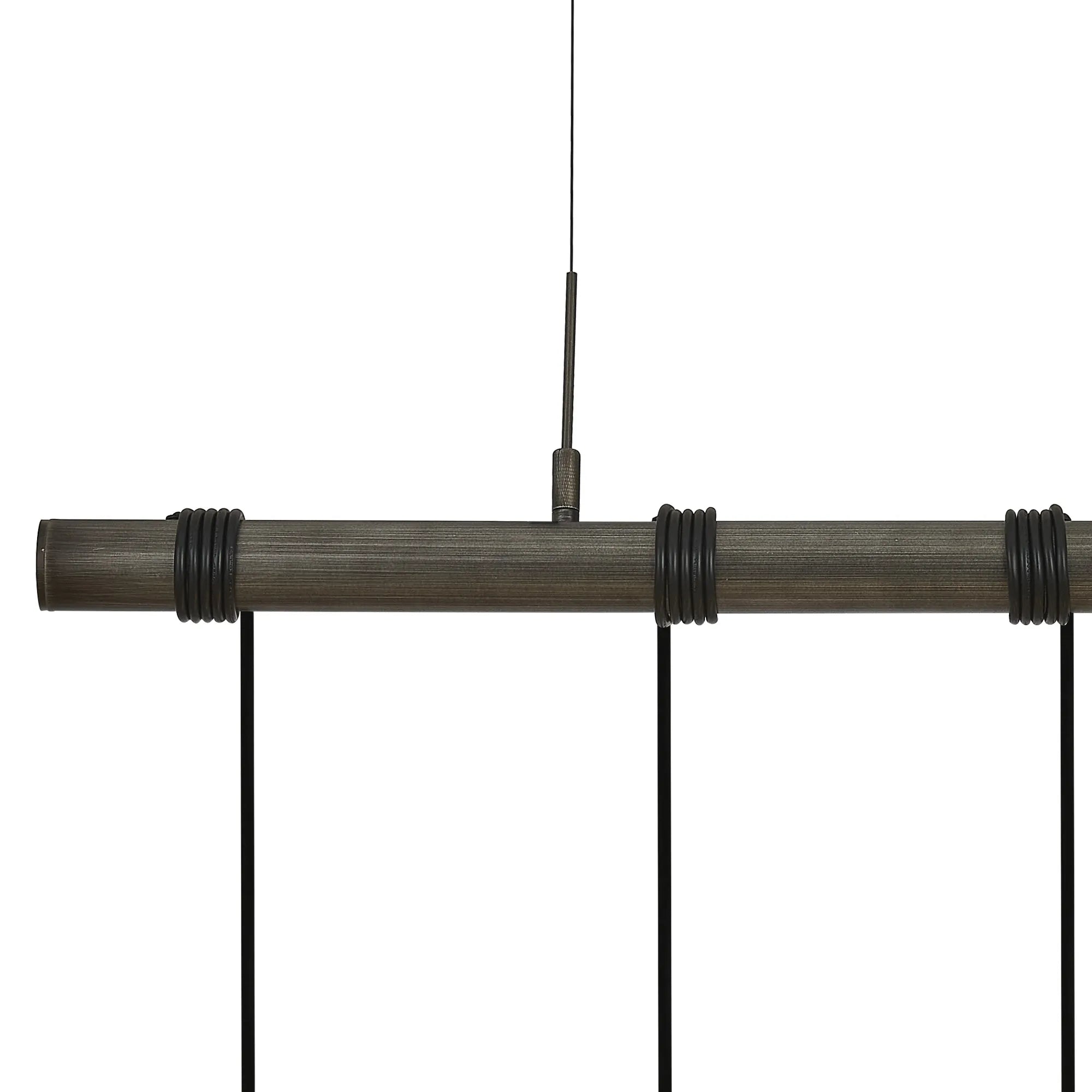 Kyoto 3/4/6/10Lt  Linear Pendant (FRAME ONLY)- Painted Matt Bronze/ Pewter Finishes