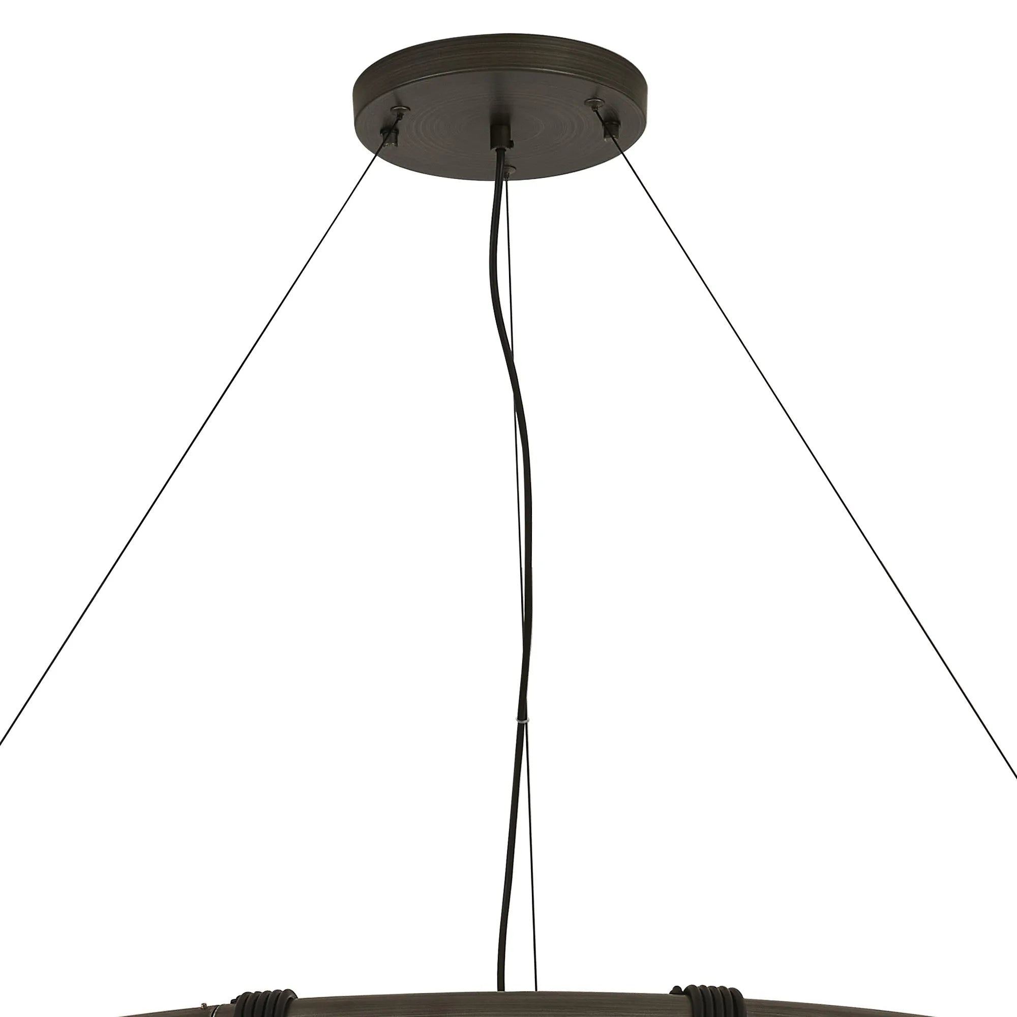 Kyoto 6/8/9/12Lt Ring/ Square Pendant (FRAME ONLY)- Painted Matt Bronze/ Pewter Finishes