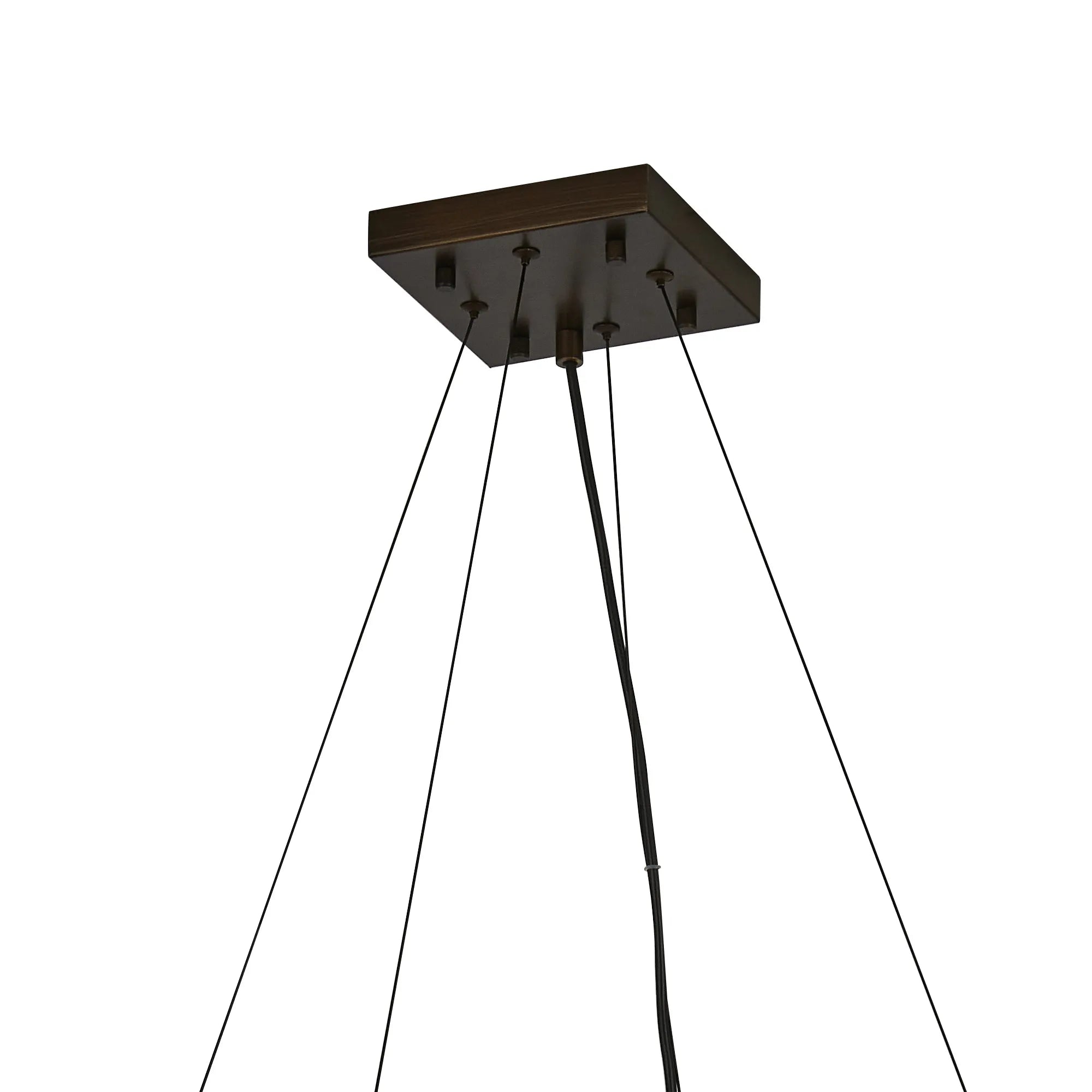 Kyoto 6/8/9/12Lt Ring/ Square Pendant (FRAME ONLY)- Painted Matt Bronze/ Pewter Finishes