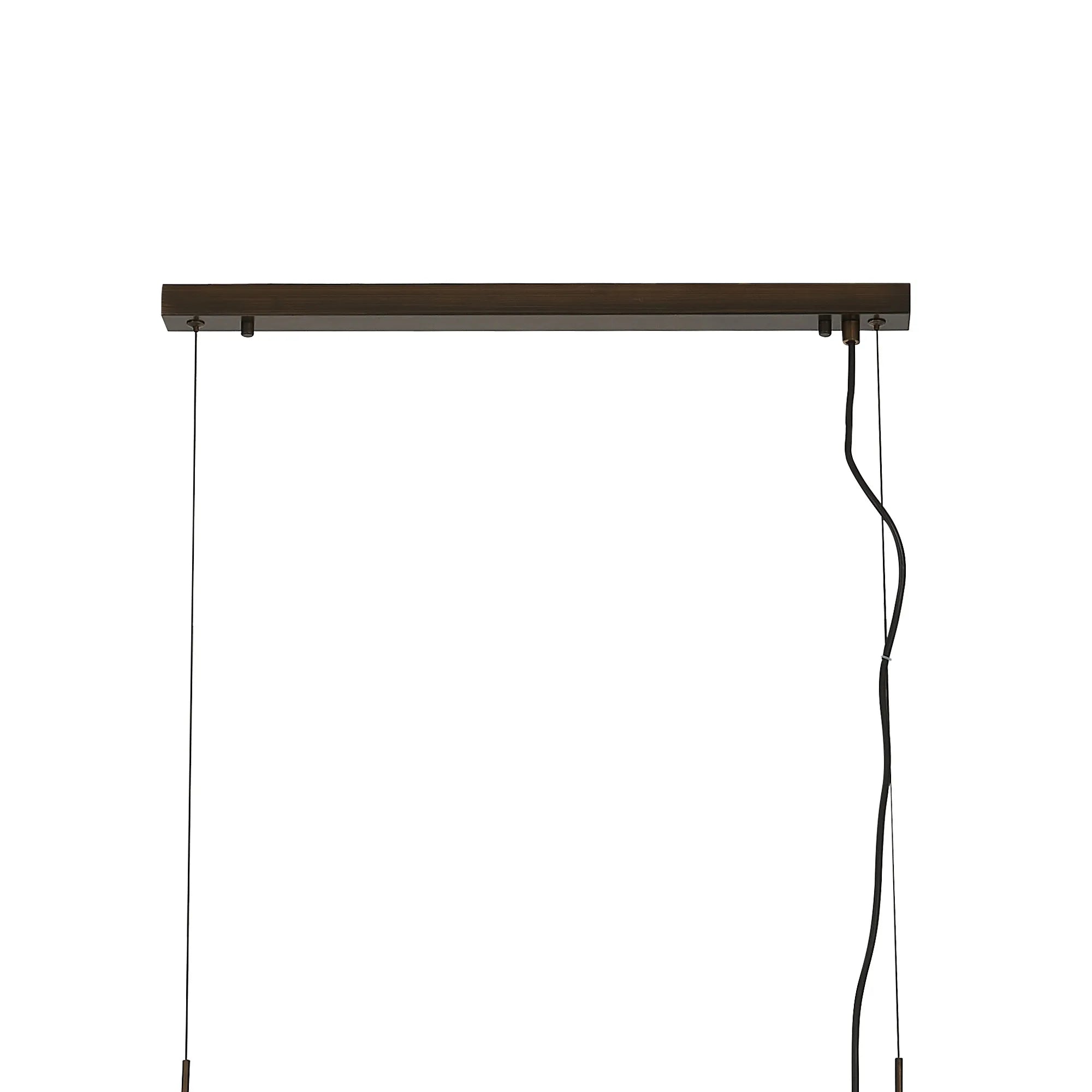 Kyoto 3/4/6/10Lt  Linear Pendant (FRAME ONLY)- Painted Matt Bronze/ Pewter Finishes
