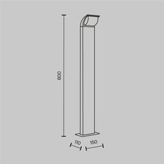 Stock LED Bollard Light 3000K IP65