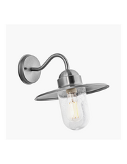 Kian 25W exterior Wall Fixture Black/Galvanised - Cusack Lighting