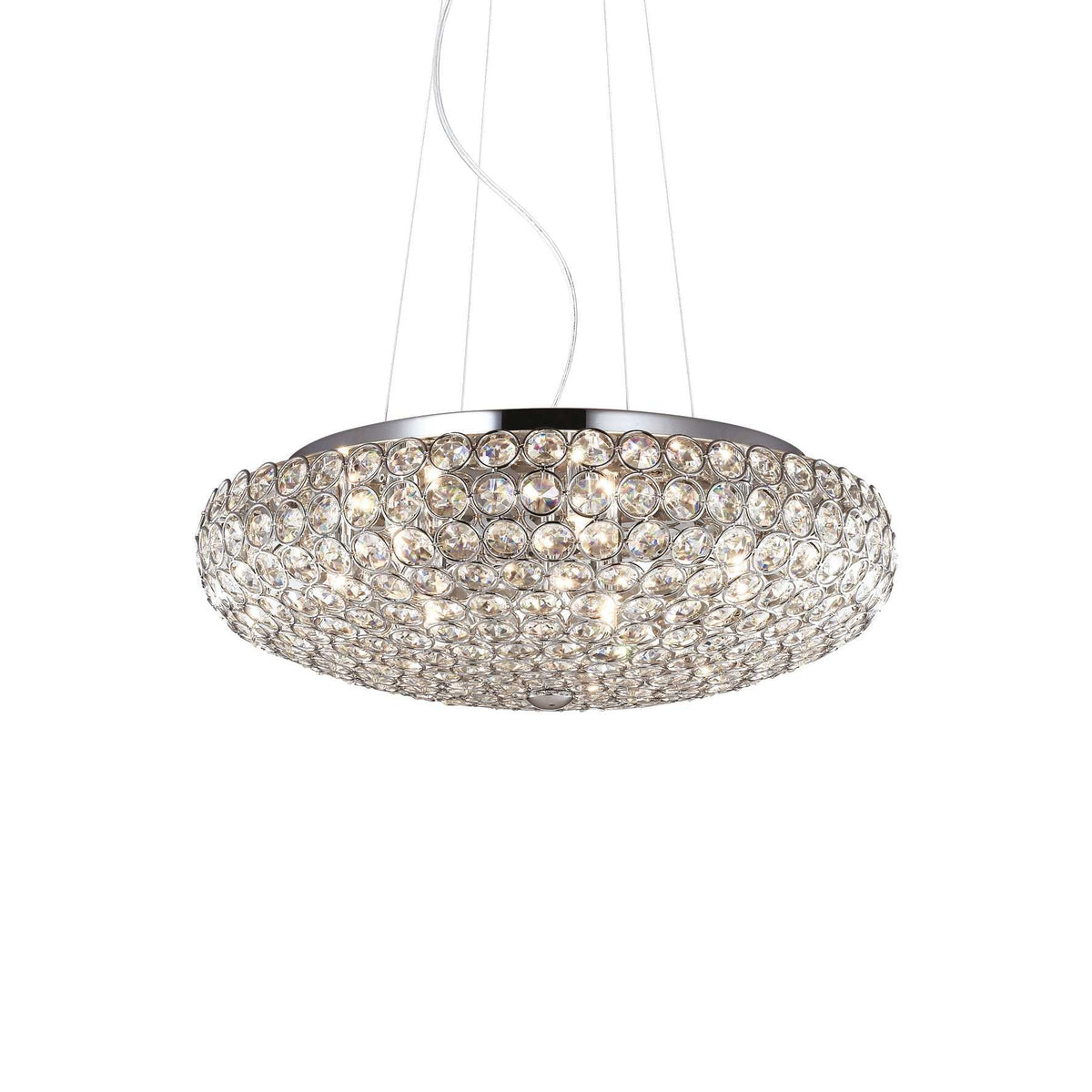 King 9/12Lt Hanging Light - Chrome Finish