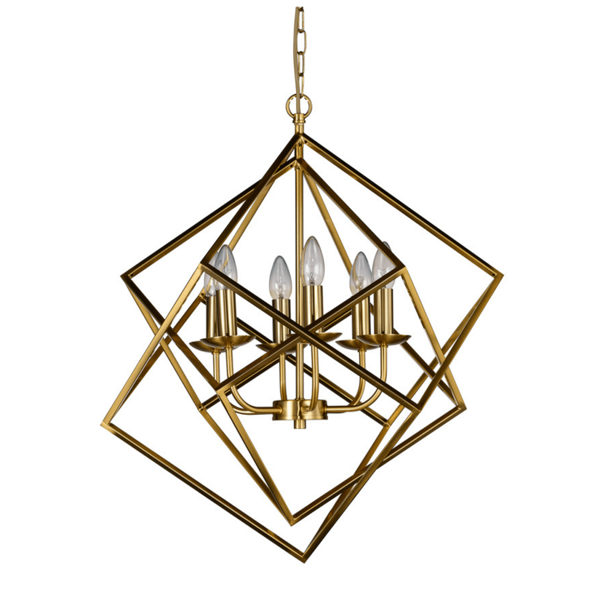 Kinsale 6Lt Centre Ceiling Light - Matt Brass Finish