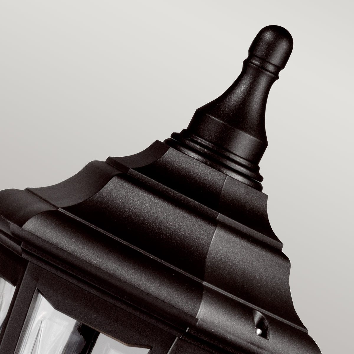 Kinsale 1 Light Medium/Large Pillar Lantern - Black IP44 E27