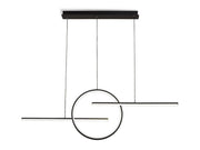 Kitesurf Centre Loop LED Pendant - Black/White
