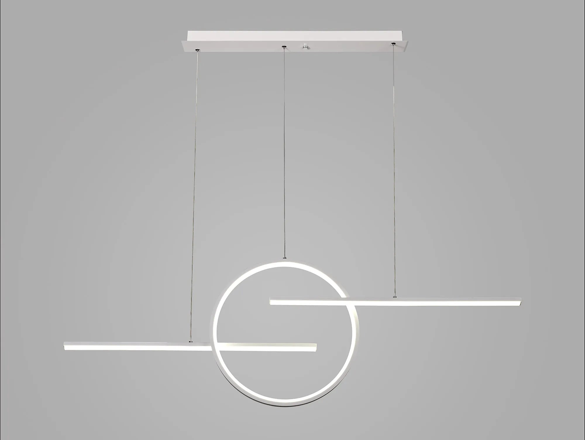 Kitesurf Centre Loop LED Pendant - Black/White