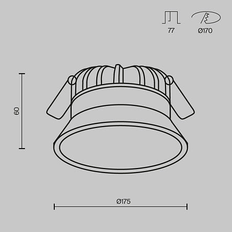 Okno 3000-6000K Adjustable Bathroom Light IP44 - Various Sizes