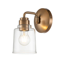 Aivian 1 Light Wall Light - Weathered Brass IP20 E27