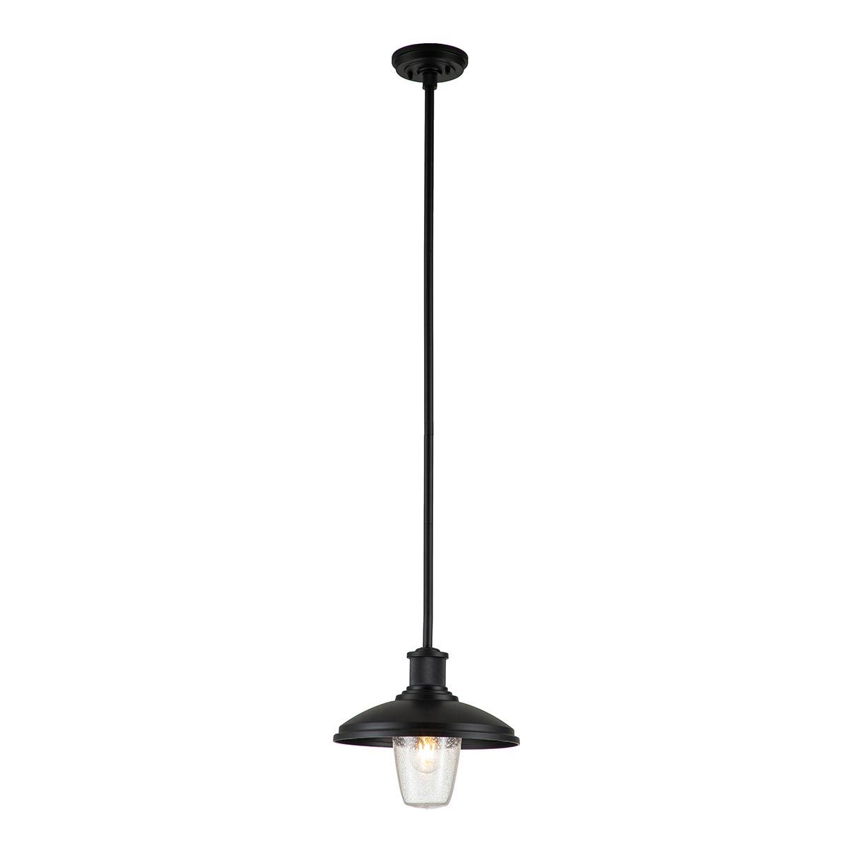 Allenbury 1 Light Outdoor Pendant - Textured Black IP44 E27