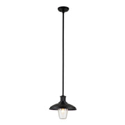 Allenbury 1 Light Outdoor Pendant - Textured Black IP44 E27