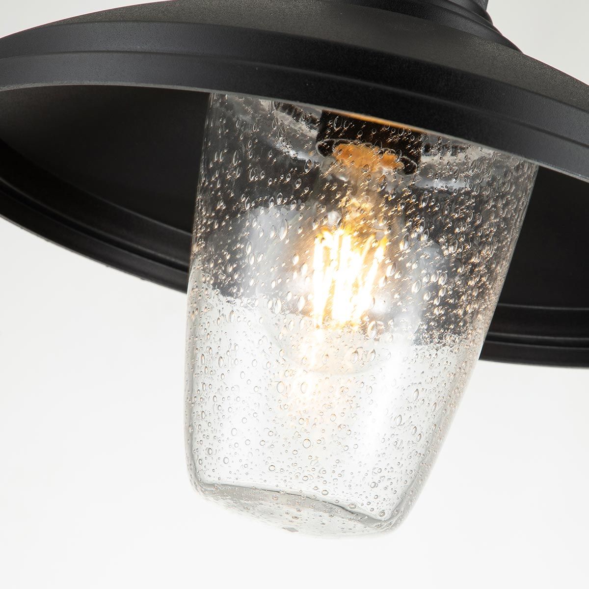 Allenbury 1 Light Outdoor Pendant - Textured Black IP44 E27