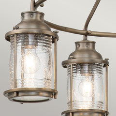 Ashland Bay 5 Light Outdoor Chandelier - Burnished Bronze/Weathered Zinc IP44 E27