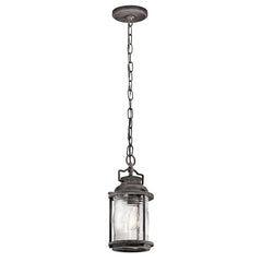 Ashland Bay 1 Light Small Chain Lantern - Burnished Bronze/Weathered Zinc IP44 E27