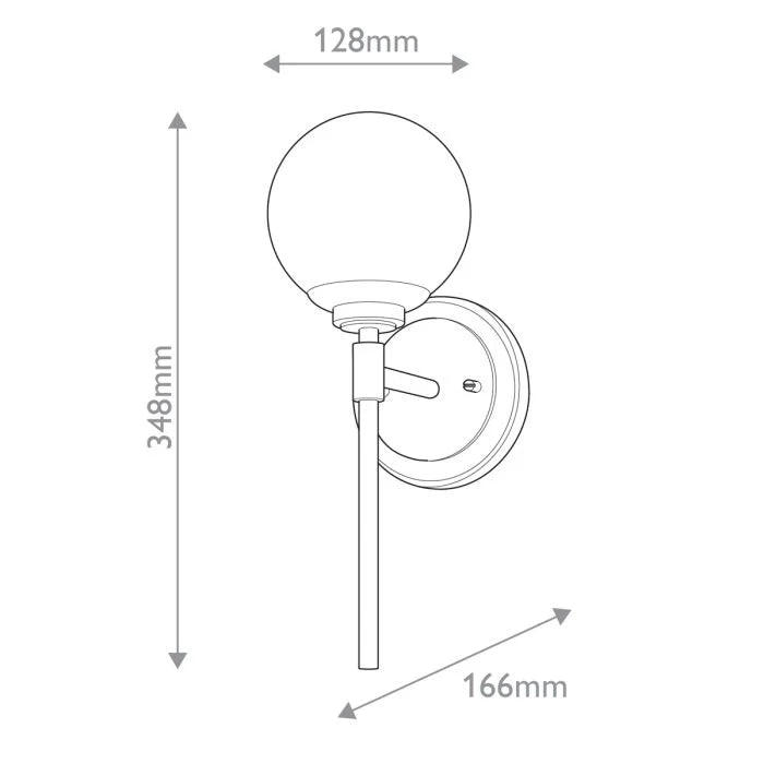 Benno 2 Lt Wall Light - Black & Champagne Bronze