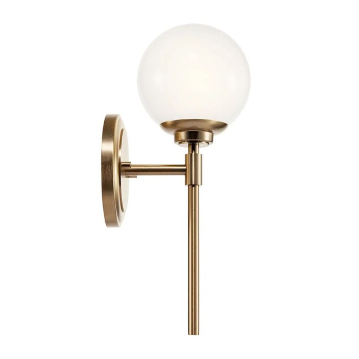 Benno 2 Lt Wall Light - Black & Champagne Bronze