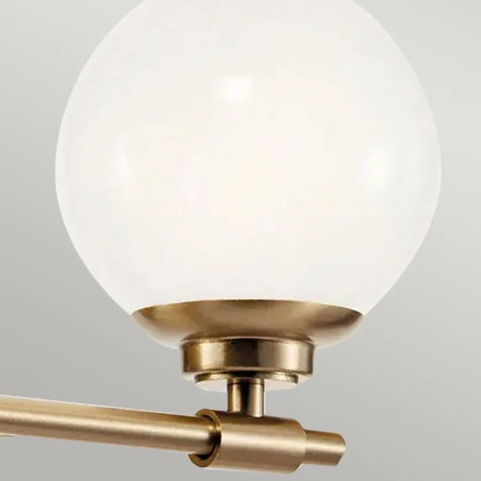 Benno 2 Lt Wall Light - Black & Champagne Bronze