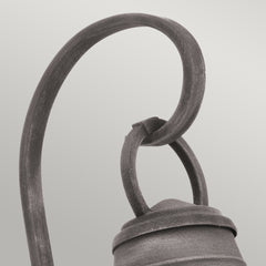 Bridge Point Small Wall Lantern - Weathered Zinc Finish