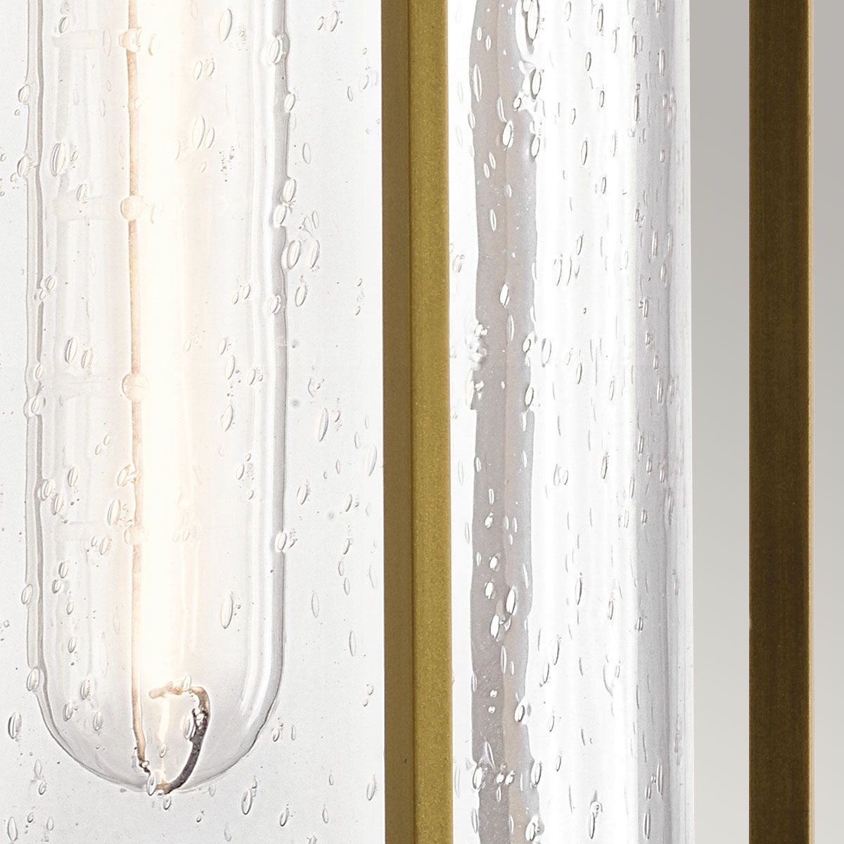 Camillo 1lt Medium Outdoor Wall Lantern - Painted Natural Brass/Black E27 IP44