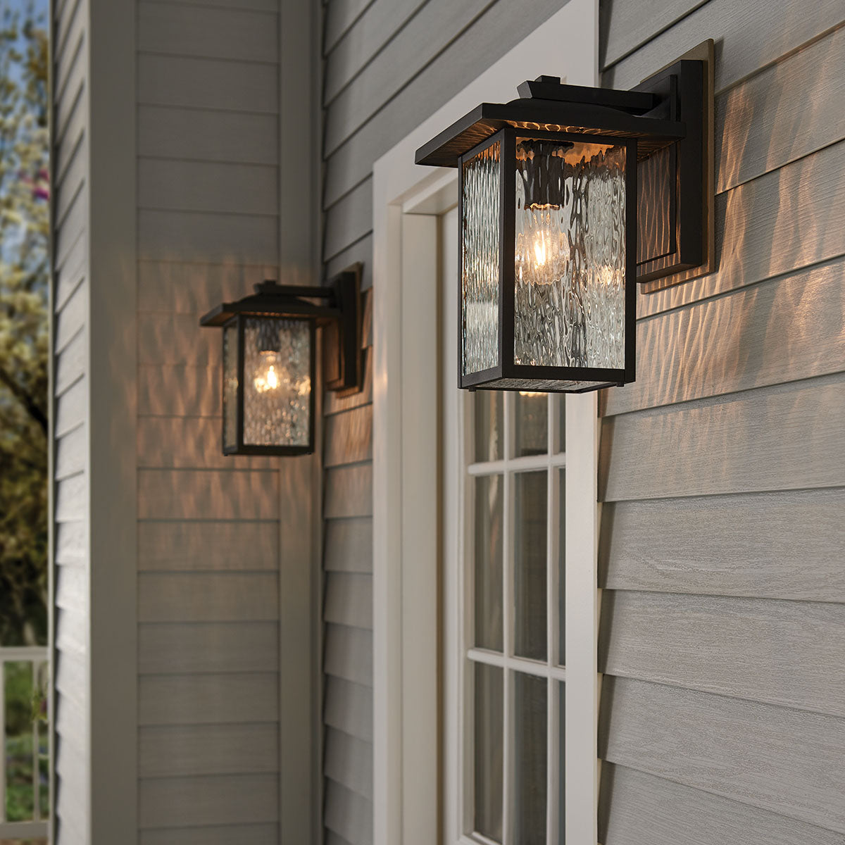 Cappanna 1 lt Exterior Wall Lantern - Textured Black  IP44 E27