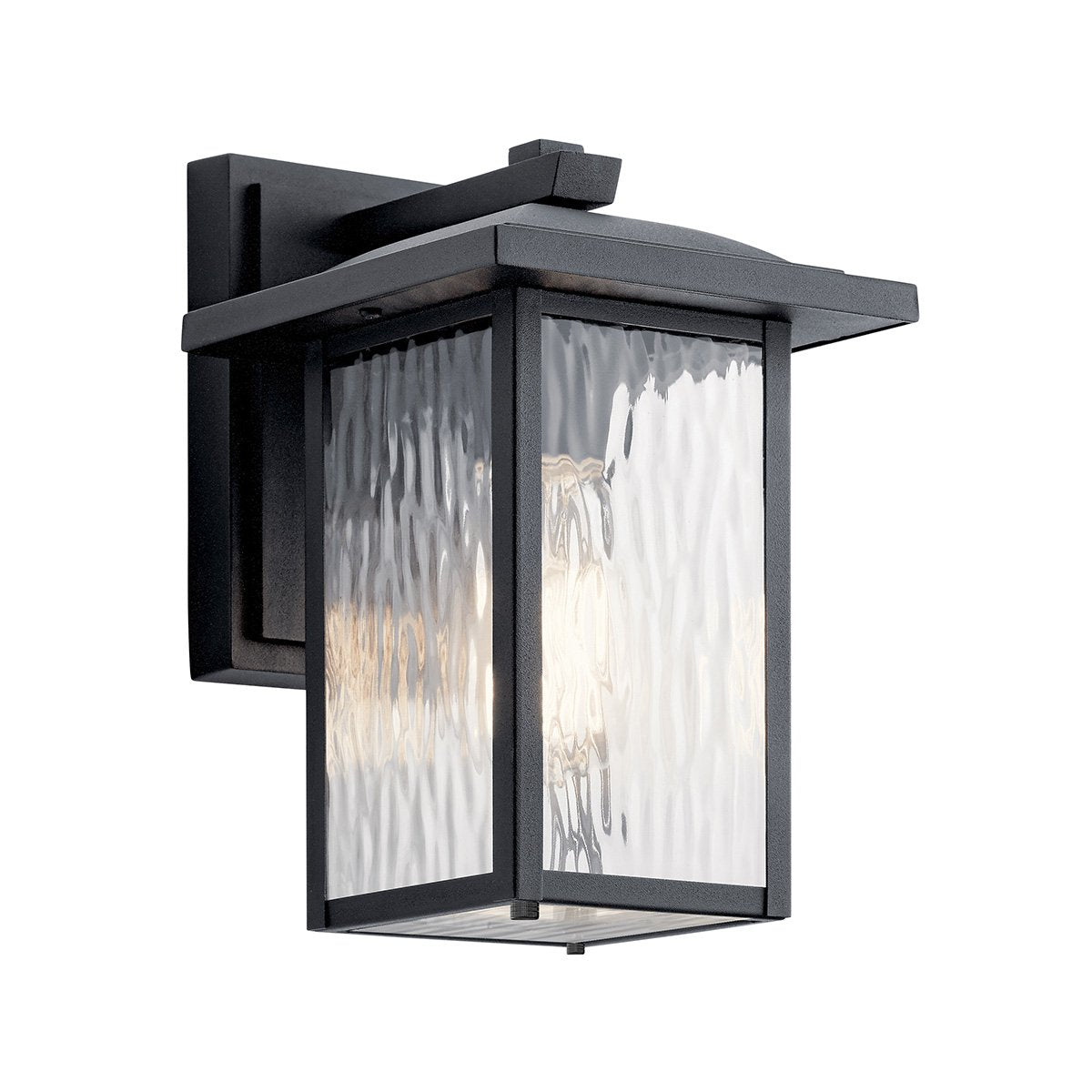 Cappanna 1 lt Exterior Wall Lantern - Textured Black  IP44 E27