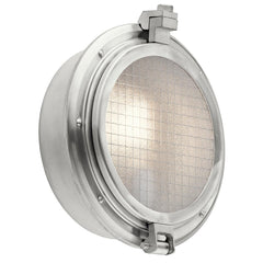 Clearpoint 1 Light Outdoor Wall Light - Brushed Aluminum E27 IP44