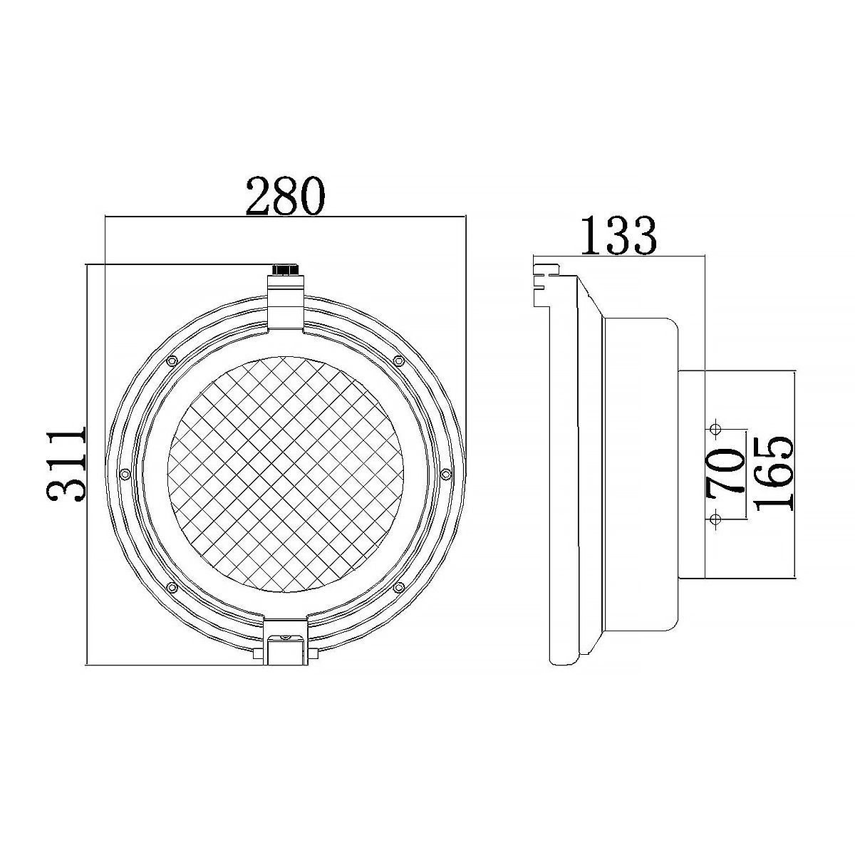 Clearpoint 1 Light Outdoor Wall Light - Brushed Aluminum E27 IP44