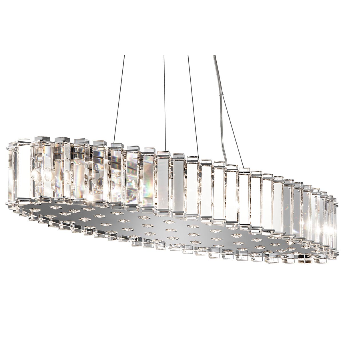 Crystal Skye 8/12 Light Island Chandelier IP44