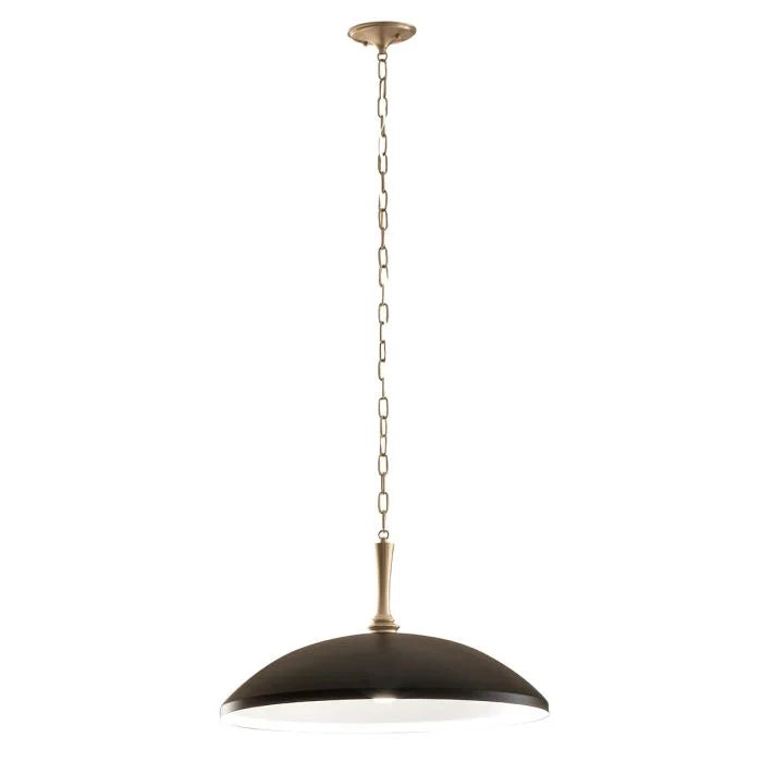 Kichler Delarosa 1 lt Ceiling Pendant - Black, White & Champagne Bronze