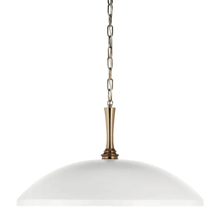 Kichler Delarosa 1 lt Ceiling Pendant - Black, White & Champagne Bronze