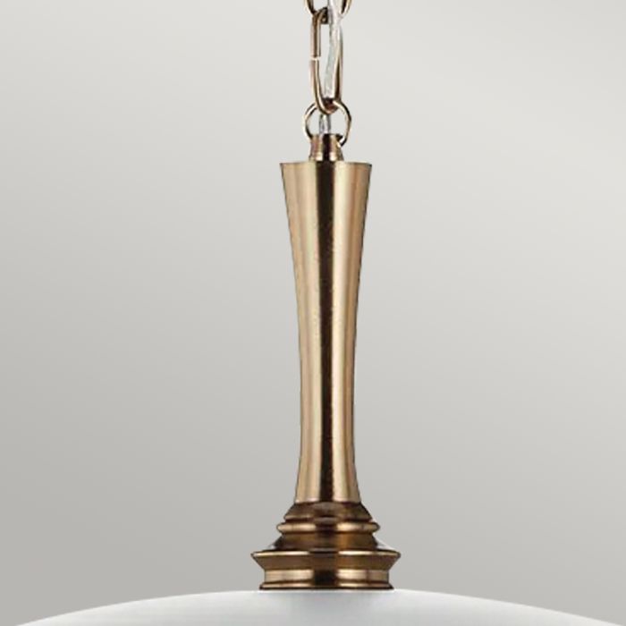 Kichler Delarosa 1 lt Ceiling Pendant - Black, White & Champagne Bronze