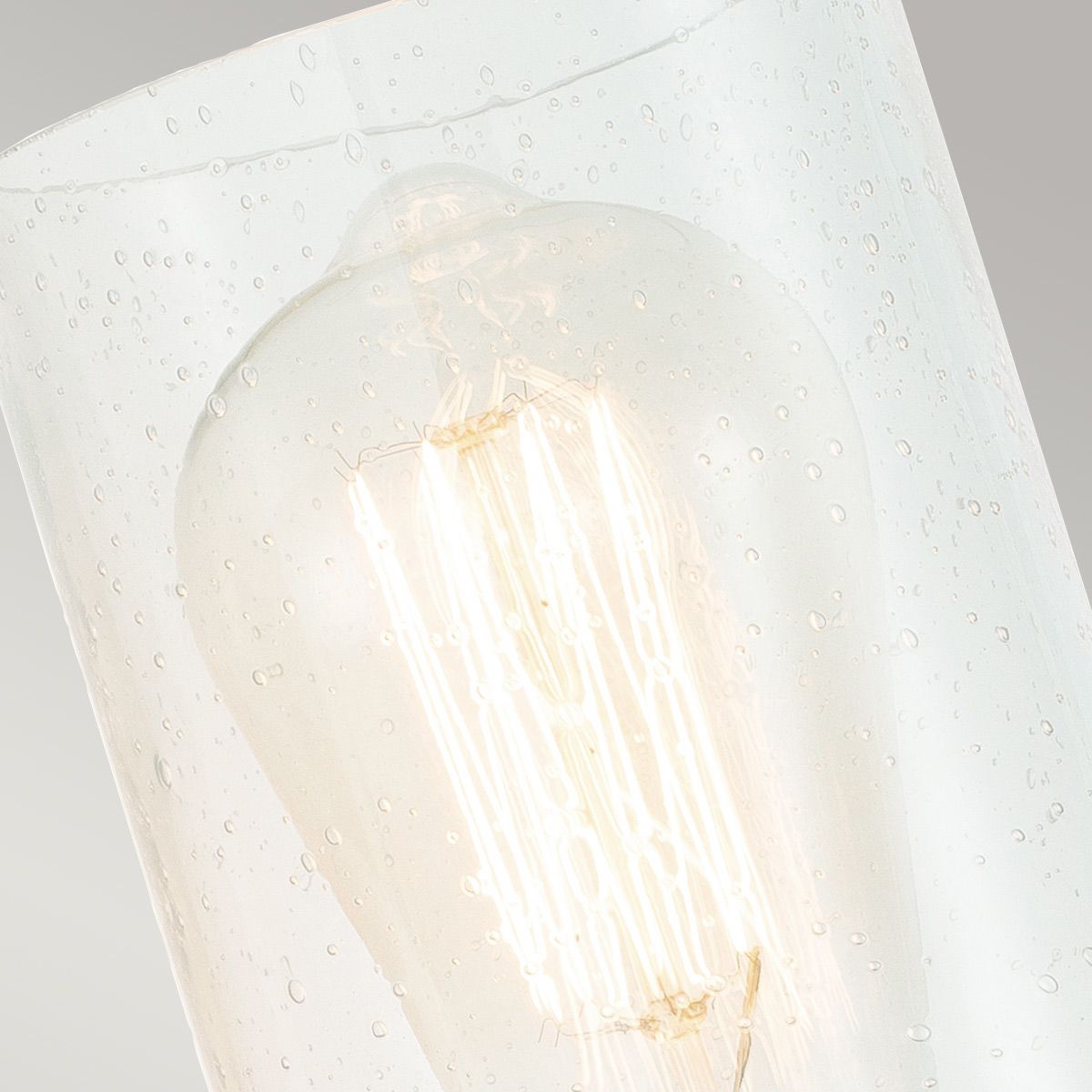 Deryn 1 Light Wall Light - Distressed Antique Grey/Natural Brass IP20 E27