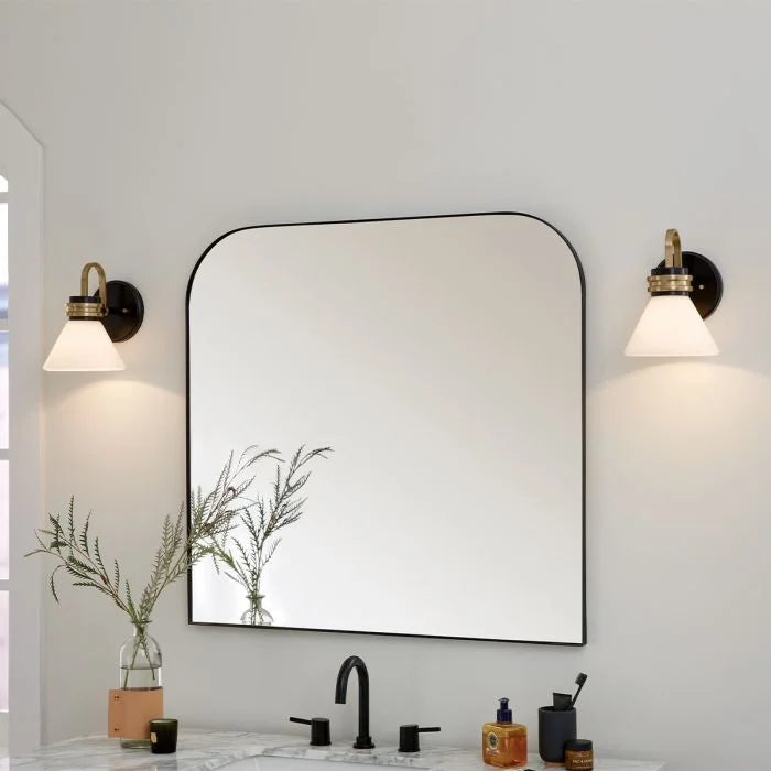 Kichler Farum 1 lt Wall Light IP44- Champagne Bronze/  Polished Chrome/ Black