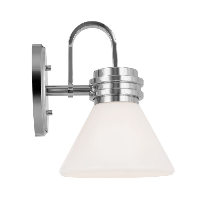 Kichler Farum 1 lt Wall Light IP44- Champagne Bronze/  Polished Chrome/ Black