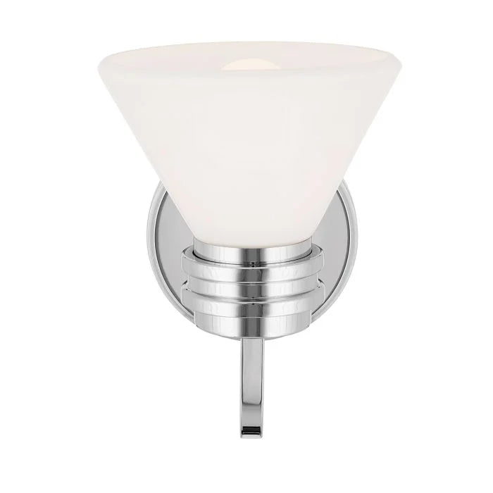 Kichler Farum 1 lt Wall Light IP44- Champagne Bronze/  Polished Chrome/ Black
