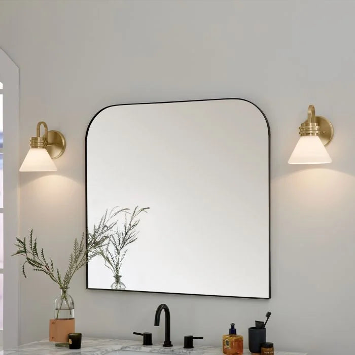 Kichler Farum 1 lt Wall Light IP44- Champagne Bronze/  Polished Chrome/ Black