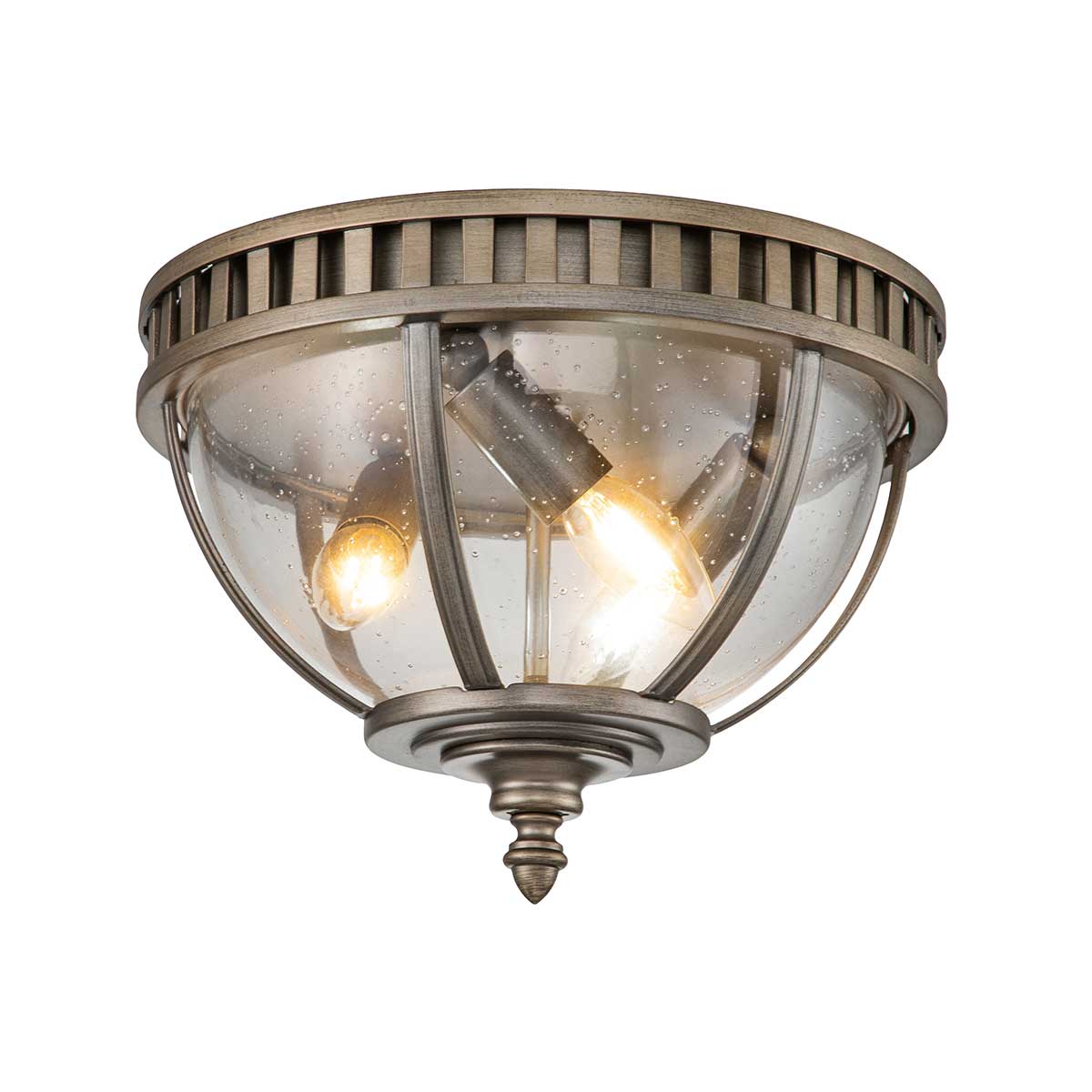 Halleron 3 Lt Ceiling Flush – Burnished Bronze Finish