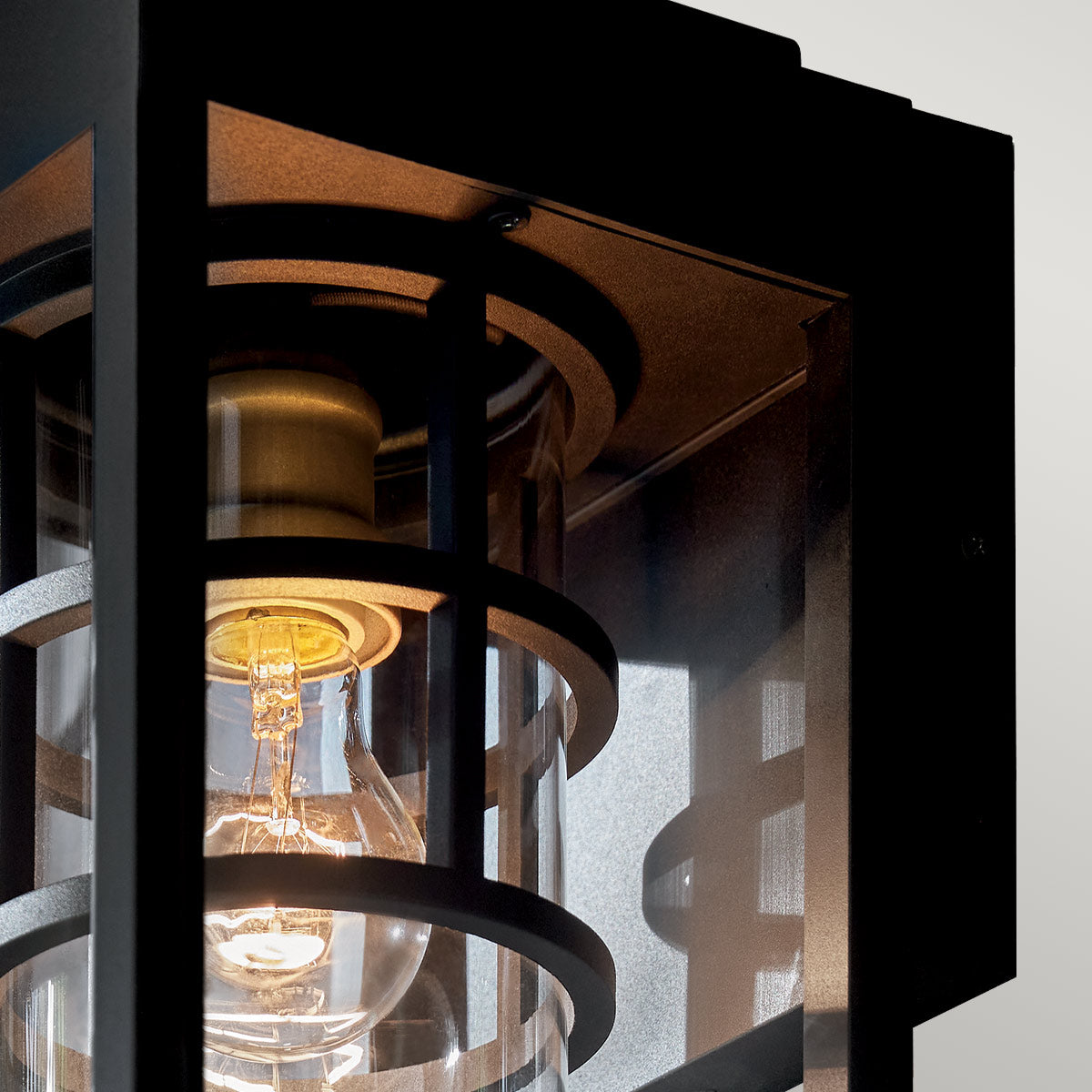 Kichler Hone Coastal 1 lt Wall Lantern - Textured Black  IP44 E27