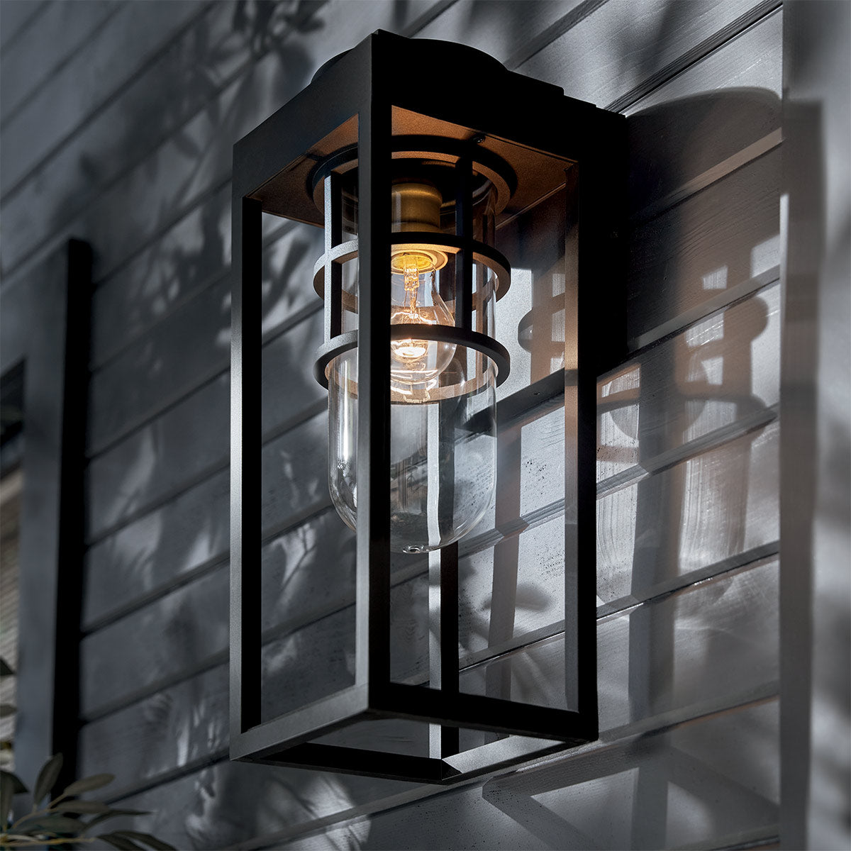 Kichler Hone Coastal 1 lt Wall Lantern - Textured Black  IP44 E27