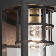 Kichler Hone Coastal 1 lt Wall Lantern - Textured Black  IP44 E27