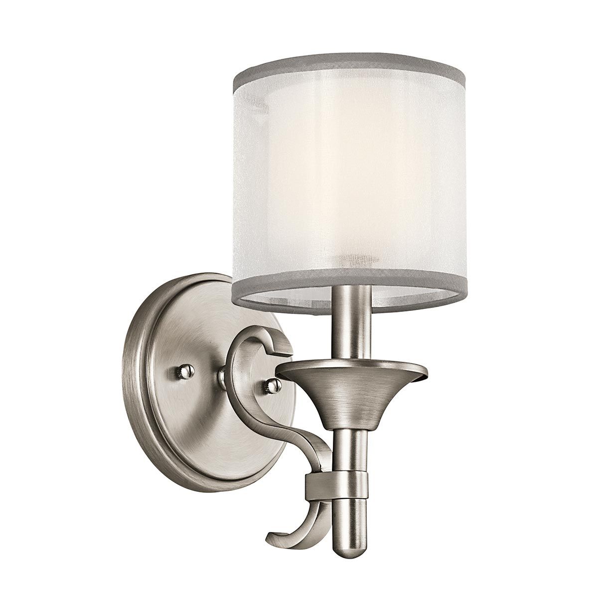 Lacey 1 Light Wall Light - Antique Pewter/Bronze