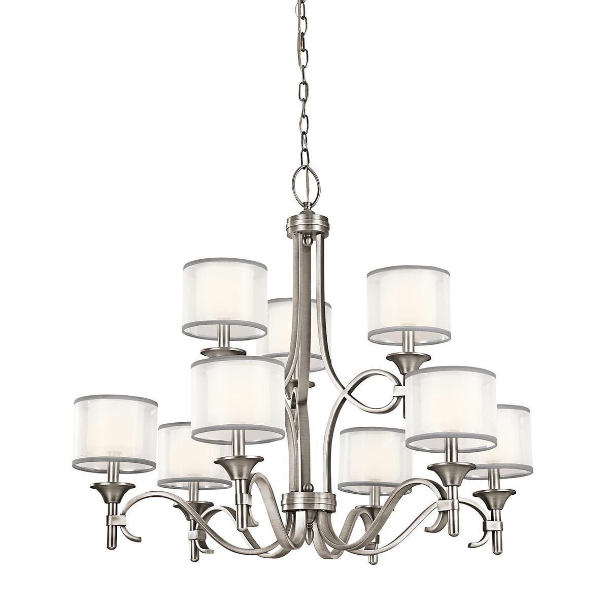 Lacey 9Lt Chandelier - Antique Pewter