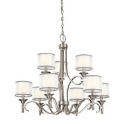 Lacey 9Lt Chandelier - Antique Pewter