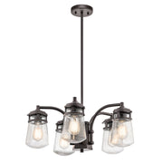 Lyndon 5 Light Outdoor Chandelier - Architectural Bronze IP44 E27