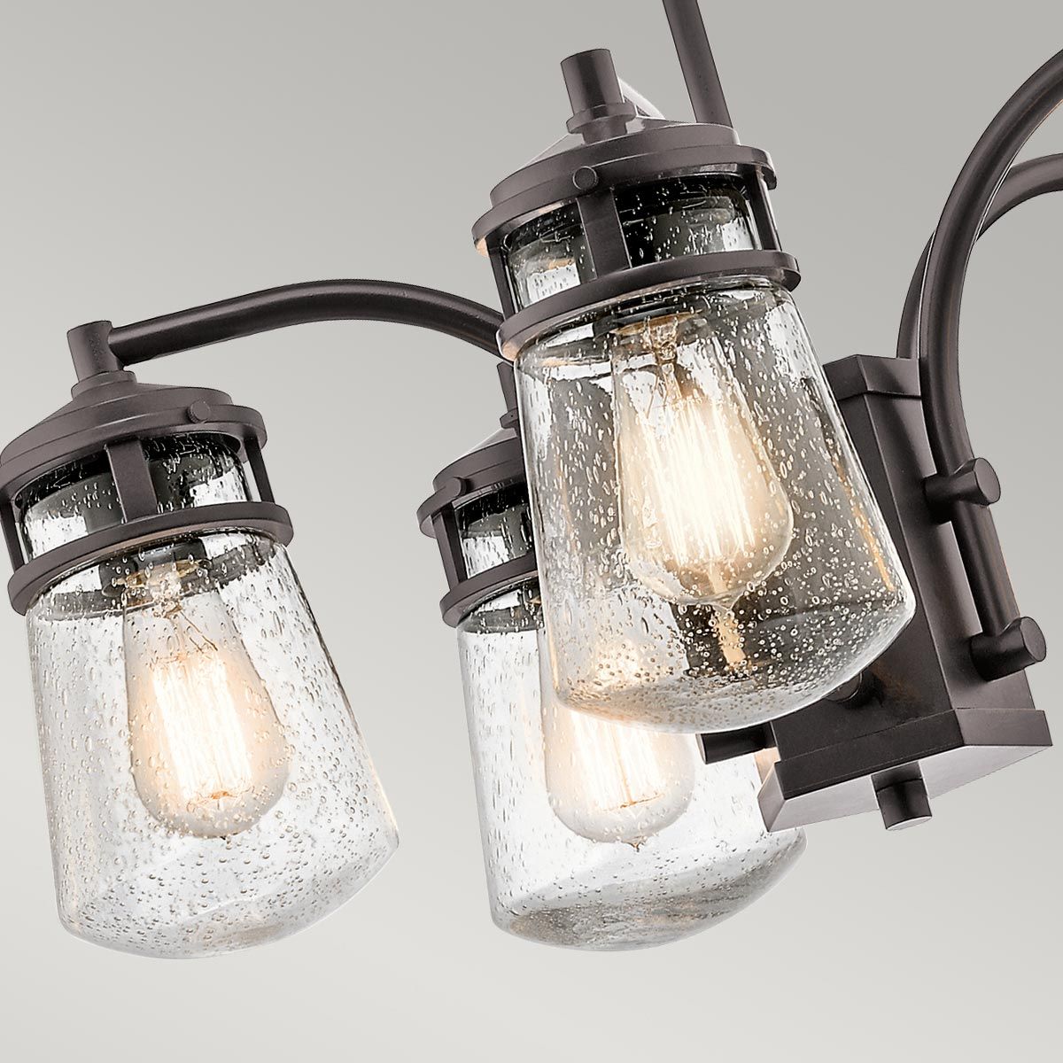 Lyndon 5 Light Outdoor Chandelier - Architectural Bronze IP44 E27