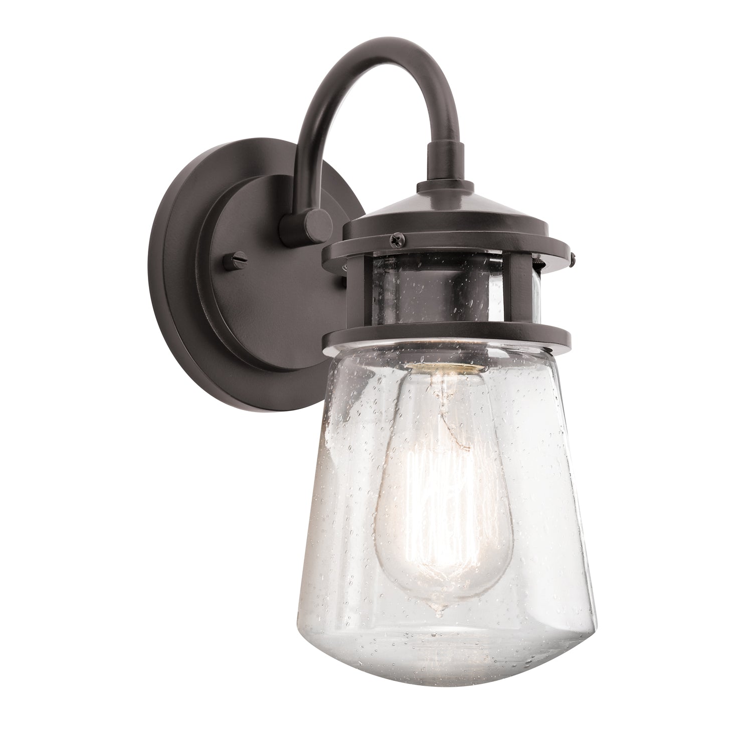 Lyndon Small Wall Lantern - Architectural Bronze Finish