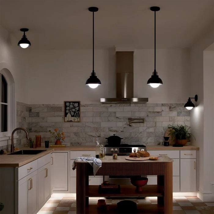 Kichler Niva 1 lt Convertible Wall Light - Black/ Champagne Bronze